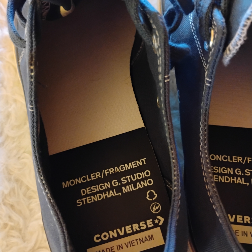 Moncler Blue High-Top Sneakers - Picture 4 of 16